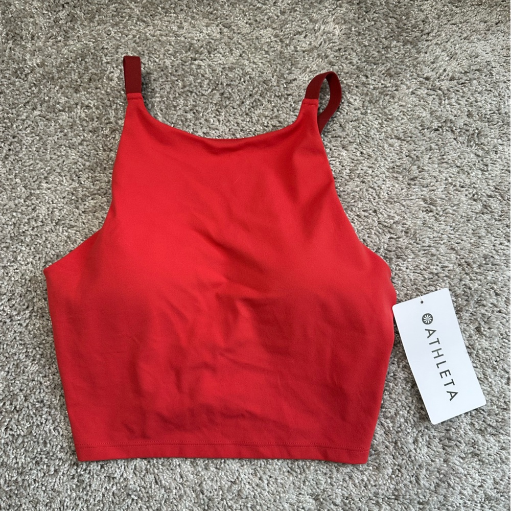 Athleta NWT Intention Crop D-DD longline bra/top (XS)